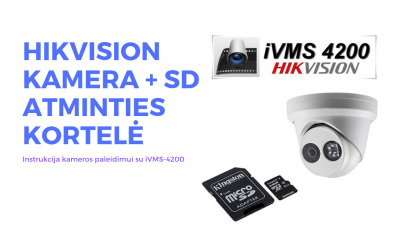 Hikvison IP kamera su micro sd kortele - paleidimas