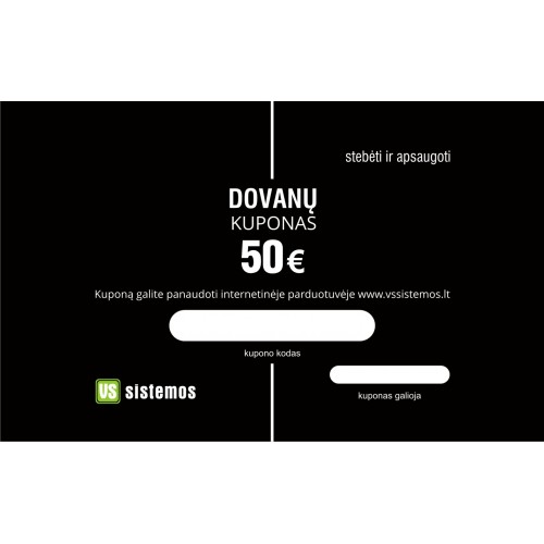 50 eur. vertės Dovanų kuponas