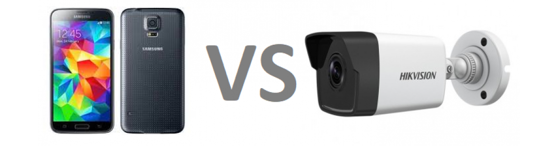 Hikvision DS-2CD1041-I palyginimas su Samsung Galaxy S5 Hikvision DS-2CD1041-I palyginimas su Samsung Galaxy S5