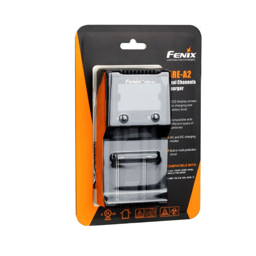 Fenix ARE-A2 – 2 kanalų išmanus įkroviklis Li-ion, Ni-MH, Ni-Cd baterijoms