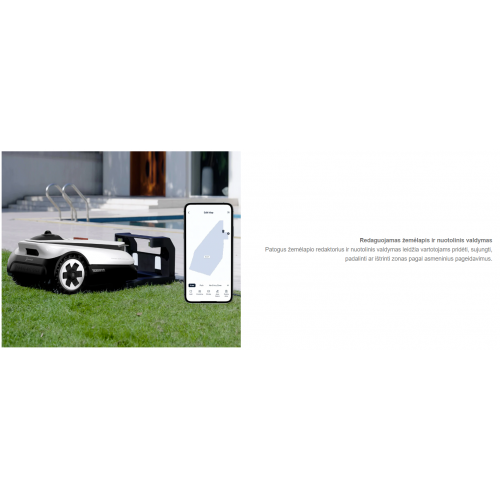 Ecovacs Goat A3000 Lidar 30 aru - Tikslus vejos priežiūros robotas