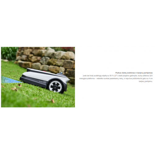 Ecovacs Goat A3000 Lidar 30 aru - Tikslus vejos priežiūros robotas