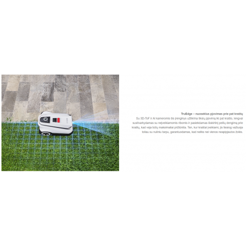 Ecovacs Goat A3000 Lidar 30 aru - Tikslus vejos priežiūros robotas