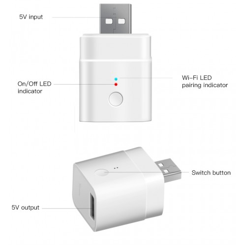 Sonoff Micro Išmanusis USB jungiklis valdomas per Wi-Fi