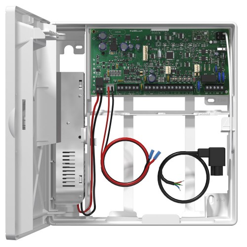 PARADOX Magellan MG5075 su dėže ir transformatoriumi