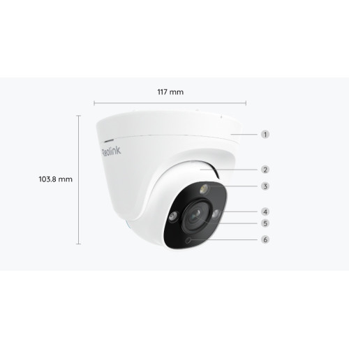 Reolink RP-PCT8M – 8MP ColorX PoE IP kamera