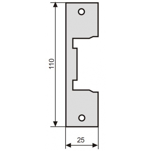 Elektromagnetinės sklendės montavimo plokštelė, 110 mm.