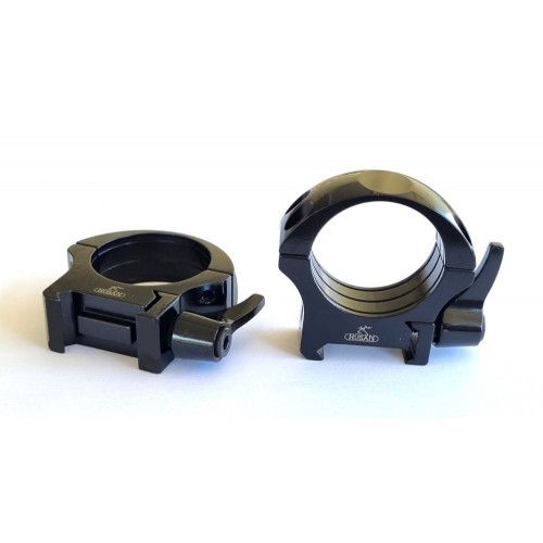 Rusan mikron Picatinny žiedai – 30 mm su svirtimi Rusan mikron Picatinny žiedai – 30 mm su svirtimi