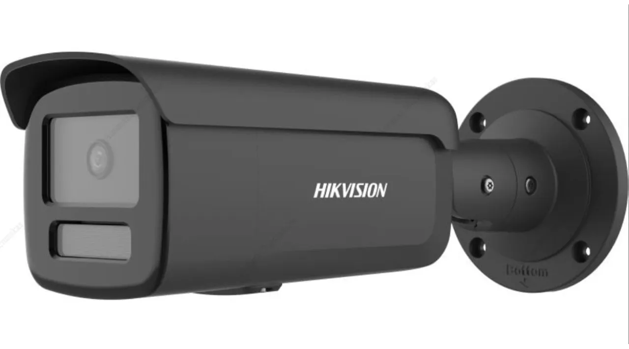 Hikvision bullet DS-2CD2T46G2H-4I F2.8 (juoda, 4 MP, 80 m. IR; AcuSense)